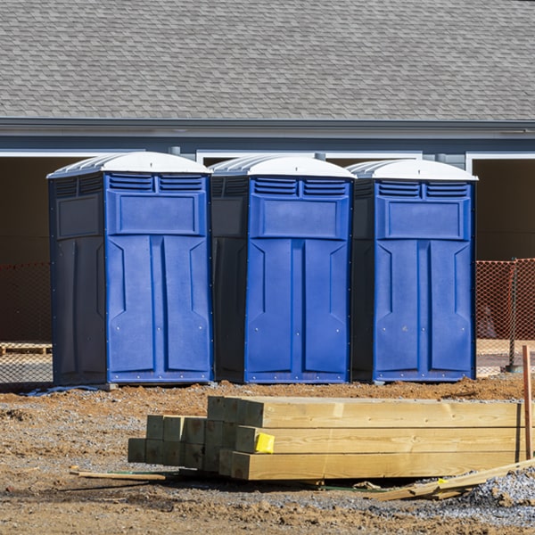 what is the expected delivery and pickup timeframe for the porta potties in Walnut